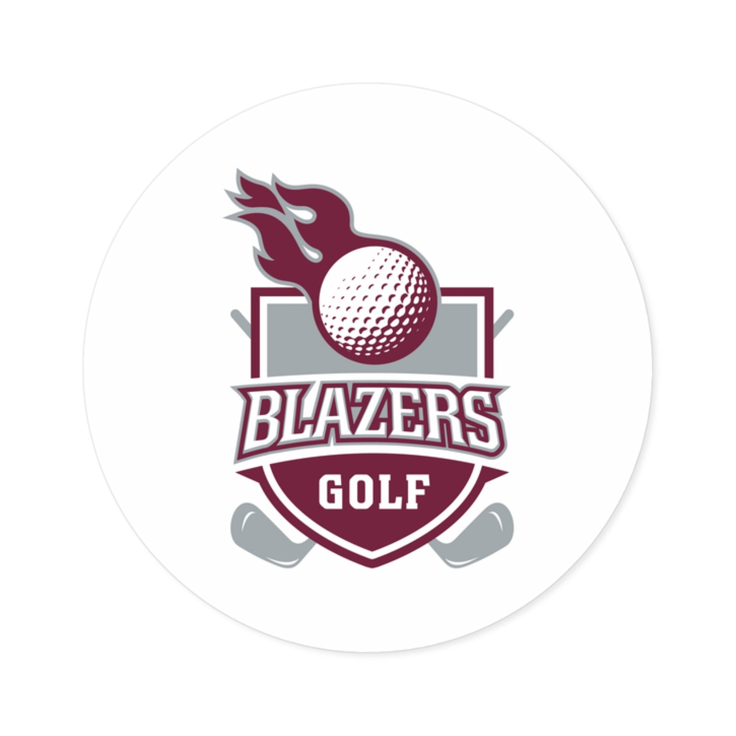 Blazers Golf Indoor/Outdoor Sticker