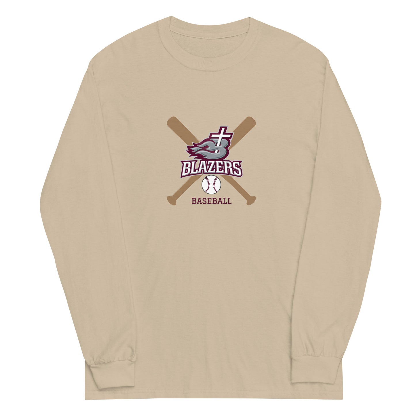Blazers Baseball Unisex Long-Sleeve T-Shirt (Gildan)