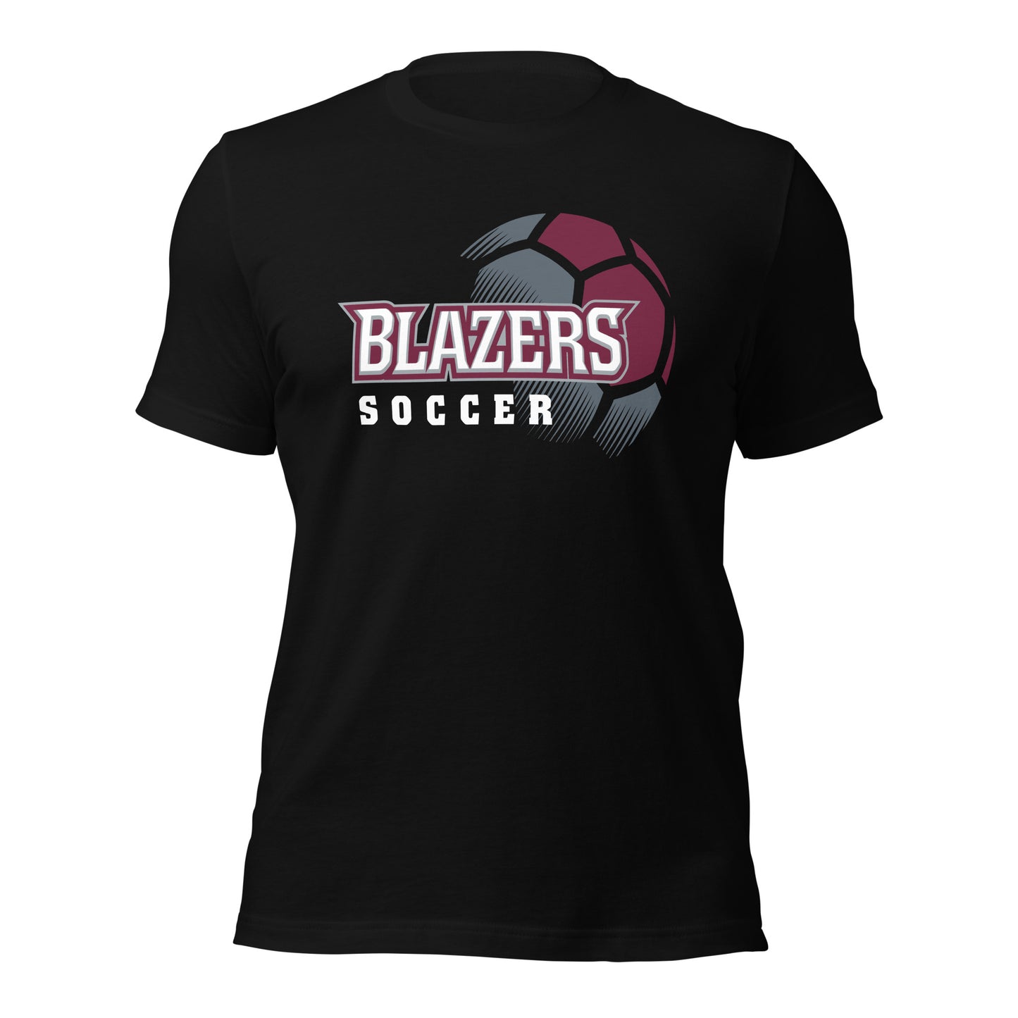 Blazers Soccer Unisex Short-Sleeve T-Shirt Dark Colors Second Design